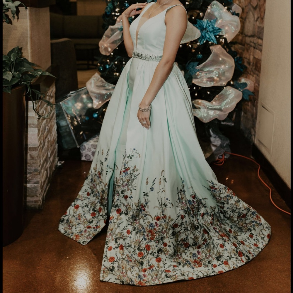 Sherri Hill Mint ball gown # 51232